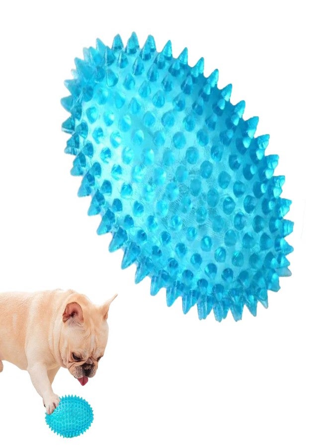 PET FUN لعبة مضغ عظمة مطاطية ناعمة مدببة للكلاب والجراء من بيت فن | لعبة مضغ كرة رغبي مضيئة غير سامة لتنظيف الأسنان للكلاب والقطط | مجموعة ألعاب مضيئة تصدر صوتاً عند الضغط عليها، قطعتان - Image 5